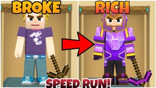 🔴BROKE TO RICH SPEEDRUN MINING😱💵 IN SKYBLOCK -BLOCKMAN GO SKYBLOCK