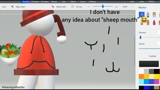 I DRAW YOUR DAVE AND BAMBI REQUEST PART 2 | Drawing 3D Bambisona using Paint 3D | Vs Dave and Bambi