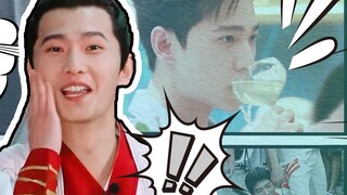 Drinking and leaking, box biting hands, falling down while eating, Yang Yang's social death funny sc