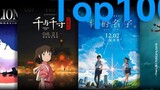 อันดับภาพยนตร์แอนิเมชั่นญี่ปุ่น Douban (2022.6.27)