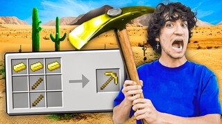 1 TAG mit MINECRAFT REZEPTEN ÜBERLEBEN! 😰 (Real Life)