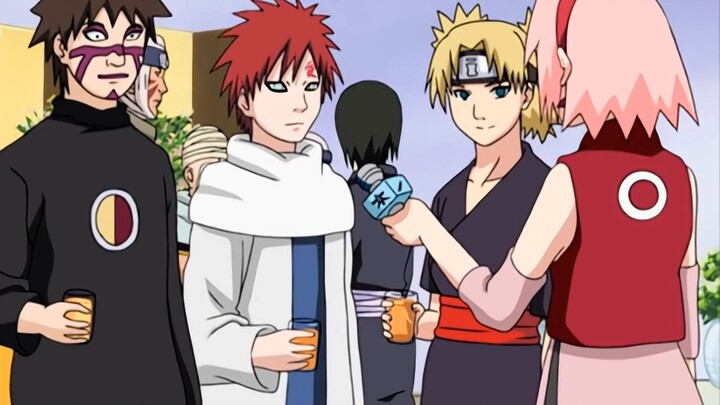 Naruto mini-theater Sakura interviews Gaara Temari Kankuro complains about not appearing on screen N