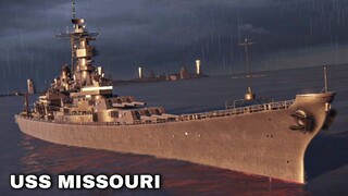 Modern Warships: USS MISSOURI in action online match.