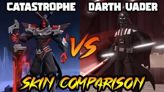 ARGUS DARTH VADER STAR WARS LIMITED SKIN EFFECTS VS. CATASTROPHE SKIN - MLBB SKIN COMPARISON SERIES