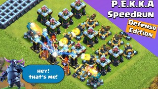 Max Level P.E.K.K.A Speedrun | Defense Edition | Clash of Clans