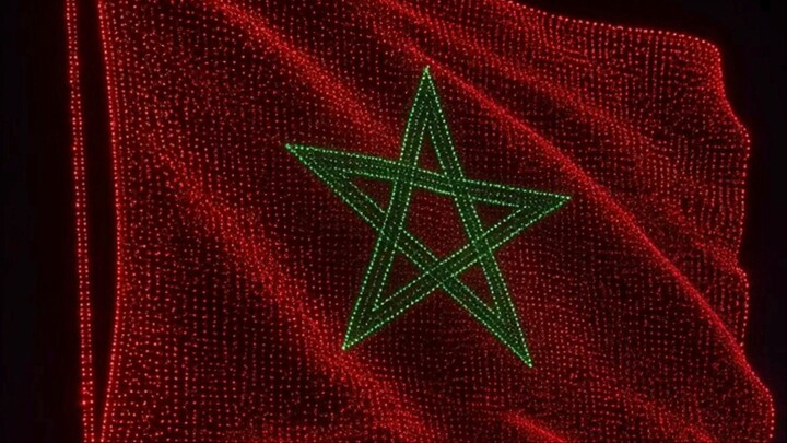 تخليدا لذكرى 20 غشت 🇲🇦 عرض درون أسطوري بالعلم المغربي | #AI #shorts #morocco #Best #Trending #2026