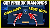 HOW WE CAN GET FREE 3K DIAMONDS IN MOBILE LEGENDS?? || LEGIT 100%