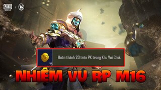 Cách Làm Nhiệm Vụ RP M16 | Hoàn Thành 20 Trận PK Trong Khu Vui Chơi Pubg Mobile | Xuyen Do