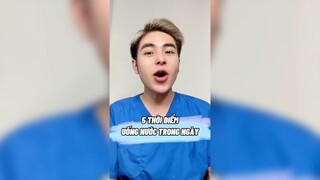 5 thời điểm uống nước trong ngày