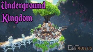 Underground Kingdom - Minecraft Medieval Castle and City Timelapse