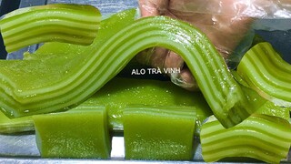 BÁNH DA LỢN- Món bánh quê dân dã đã tạo nên hương vị Ngon rất đặc biệt- Steamed pandan leaf cake