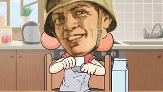 小女孩吃早餐，但是kards音效