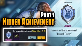 PUBG MOBILE Hidden Achievement | How to complete Rubbish Picker Hidden Achievement