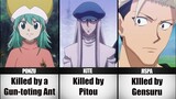 CAUSE OF DEATHS IN HUNTER X HUNTER