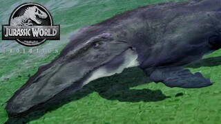 Mosasaurus Underwater On Expanded Island With Spinosaurus - Jurassic World Evolution Mods (4K60FPS)