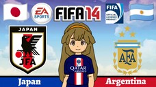 Inazuma Eleven in FIFA 14 | Inazuma Japan (Japan) VS The Empire (Argentina)