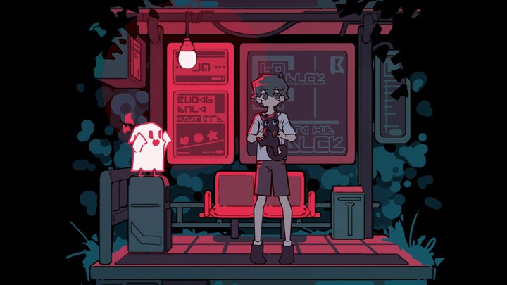 【Head is a cat】The platform of the Ghost Festival
