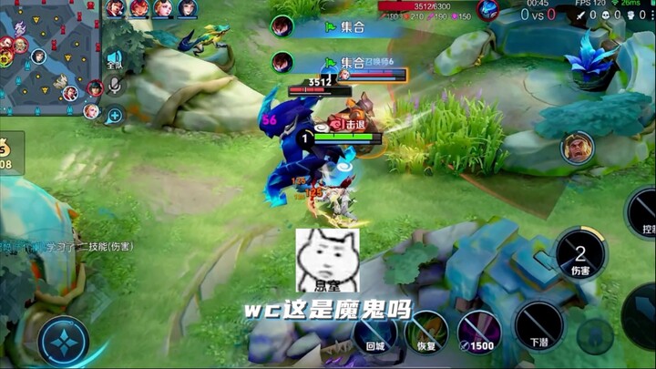 Buff biru pulang ke base #AnChuan #HonorOfKings