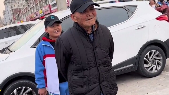 The 96-year-old great-grandfather picked up his son for his 50-year-old grandson. The great-grandson