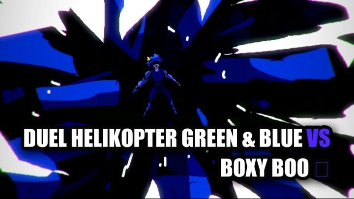 Duel Helikopter Green & Blue vs Boxy Boo 🚁