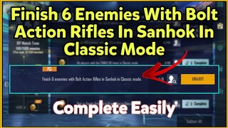 Finish 6 Enemies Bolt Action Sniper Sanhok 😱