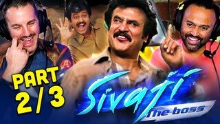 SIVAJI THE BOSS Movie Reaction Part 2/3! | Rajinikanth | Shriya Saran