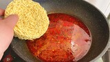 A crazy way to swallow your instant noodles, easy to cook