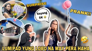 LOBO PRANK AT SURPRISE SA BIRTHDAY NI MAMA (IYAK SYA NUNG LUMIPAD YUNG LOBO E HAHAHA!)