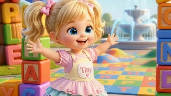 Tiny’s Little ABC Adventure 🌈💕 | A to F Song for Toddlers