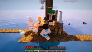 Mèo Simmy Thử Thách Sinh Tồn Đảo Cá Mập Axit Bằng 1 Bock Duy Nhất Trong Minecraf