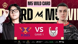 (FIL) M5 Wild Card Day 3 | KBG vs US | Game 1