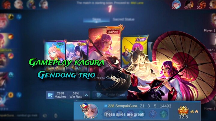 Tutorial main kagura gendong tim😋