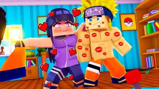 A HINATA ROUBOU A ROUPA DO NARUTO PARA BEIJAR ELE SEM CAMISA E MUSCULOSO NO MINECRAFT