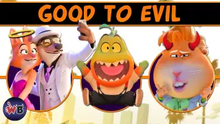 Dreamworks' THE BAD GUYS Characters: Good to Evil 🐺🐍🦈🕷️🐟🦊