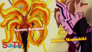 So sánh sức mạnh của Naruto Kurama với Boruto Momoshiki?