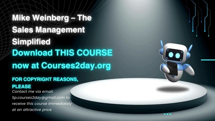 [GET] Mike Weinberg – The Sales Management Simplified