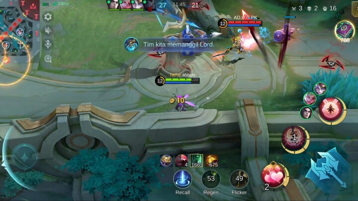 Angela di kejar Saber