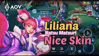 Gameplay Liliana Natsu Matsuri Arena of Valor