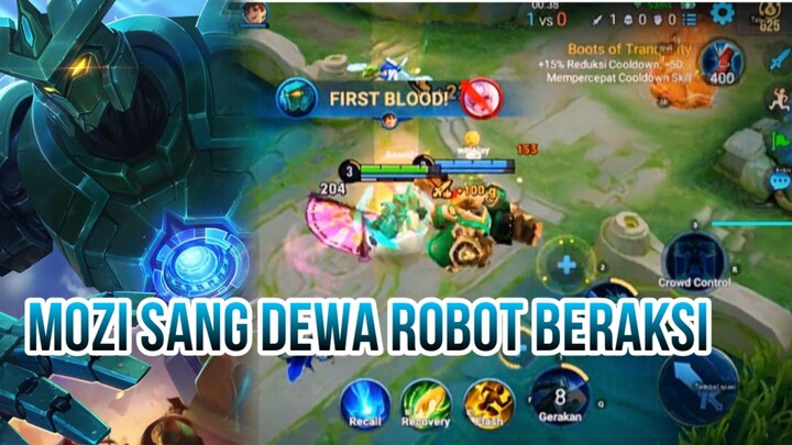 MOZI SANG DEWA ROBOT BERAKSI