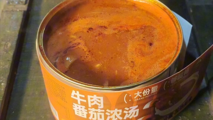 Post-apocalyptic Cuisine: Canned Tomato Beef Soup