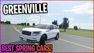 BEST 2021 SPRING CARS! || Greenville ROBLOX