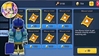 Buying movie tickets + grinding in bedwars 🤑😉 [BlockmanGo:BlockyMods]