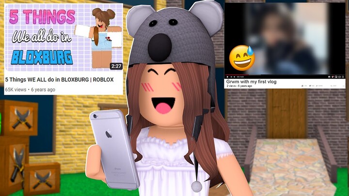 REACTING to my CRINGEY OLD VIDEOS on Roblox..
