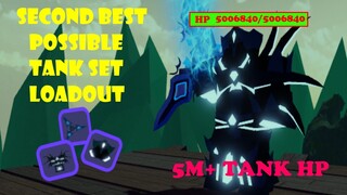 NEW SECOND BEST TANK SET LOADOUT🛡️ (5 MIL) ‼Second best gear - Roblox Dungeon Quest