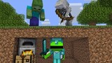 Minecraft speedrunner vs Hunters 2 Zombie & Skeleton (With Dream Funny World Record 3:43)