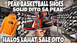 PEAK BASKETBALL SHOES, APPAREL, JERSEY BAGS ETC NAKA SALE NA DITO HALOS LAHAT SALE GANDA NG KULAY