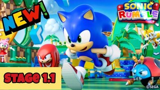 NEW‼️Sonic Rumble Gameplay Stage 1.1 🦔💥