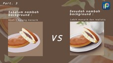 Menggambar Dorayaki Part. 3 || Nambah Background || Timelapse on Ibis Paint X