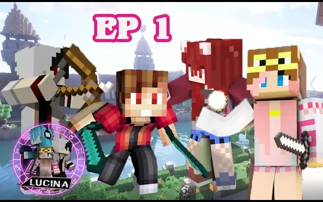 (Minecraft Story) Lucina รวมพลคนเล่นเกม EP1 หลุดเข้าไปในโลกออนไลน์