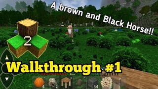 Survival Craft 2: Walkthrough #1 | I've met my 2 new friends (The brown and the black horse)